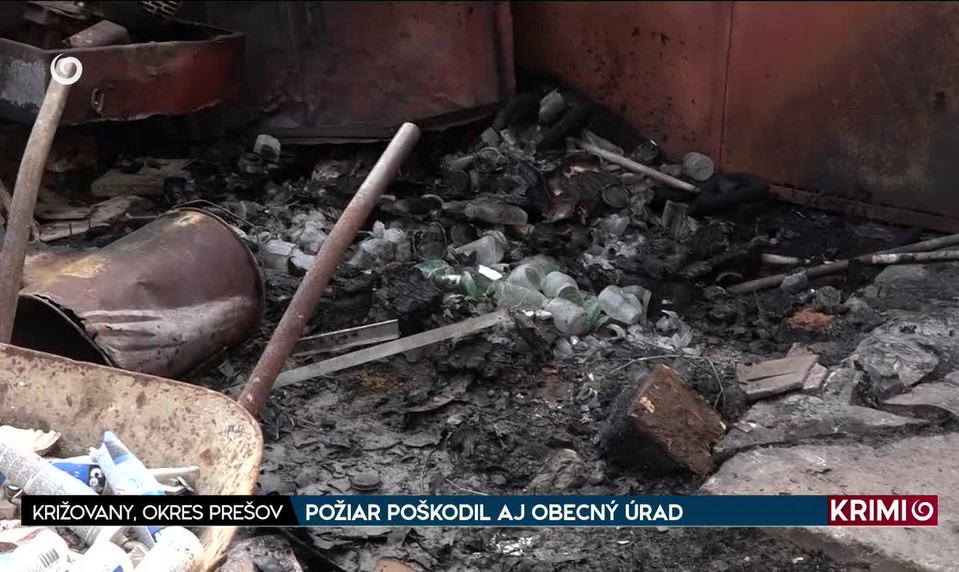 POŽIAR POŠKODIL AJ OBECNÝ ÚRAD