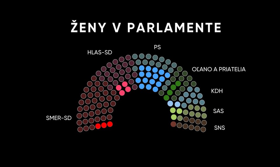 Voľby do NR SR 2023: Len 22 percent zo zvolených poslancov sú ženy