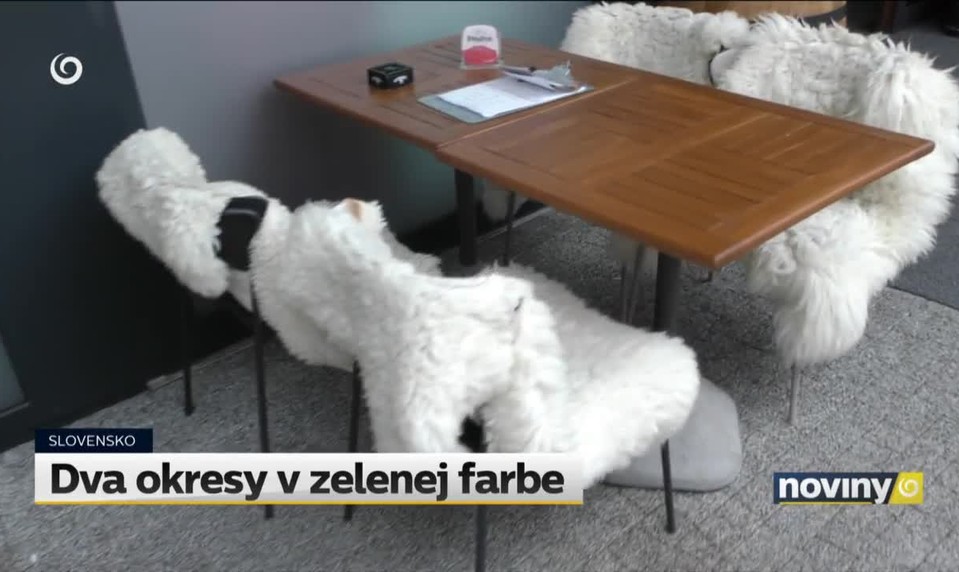 Dva okresy v zelenej farbe