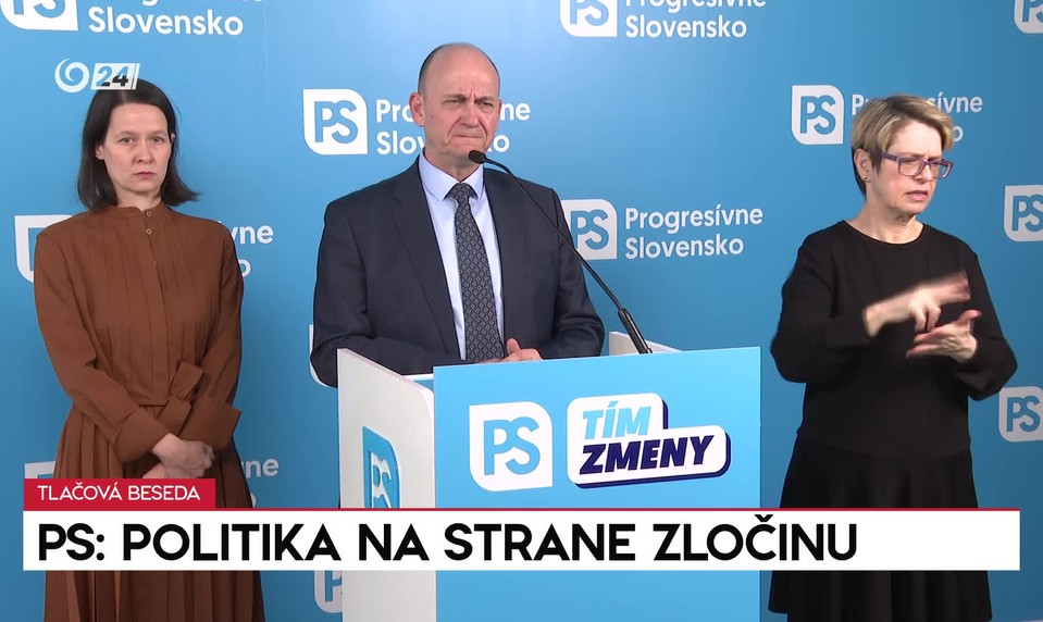 Tlačová beseda PS: Politika na strane zločinu