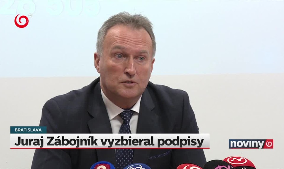 Juraj Zábojník vyzbieral podpisy