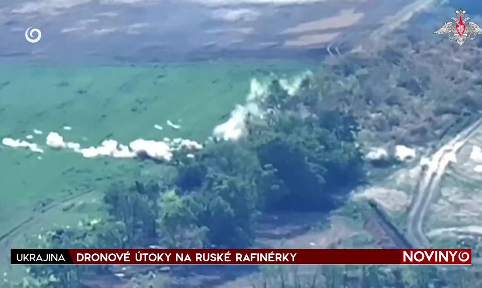 DRONOVÉ ÚTOKY NA RUSKÉ RAFINÉRKY
