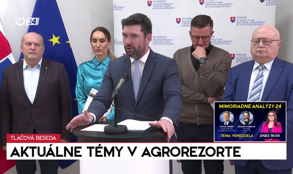 Tlačová beseda: Aktuálne témy z agrorezortu