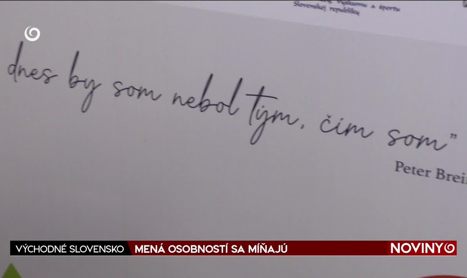 MENÁ OSOBNOSTÍ SA MÍŇAJÚ