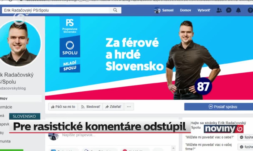Pre rasistické komentáre odstúpil
