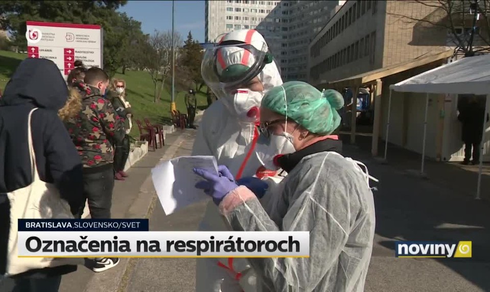 Označenia na respirátoroch