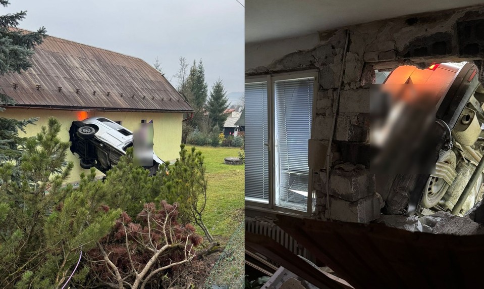 Vodič v Gbeľanoch vletel do domu. Nafúkal viac ako dve promile
