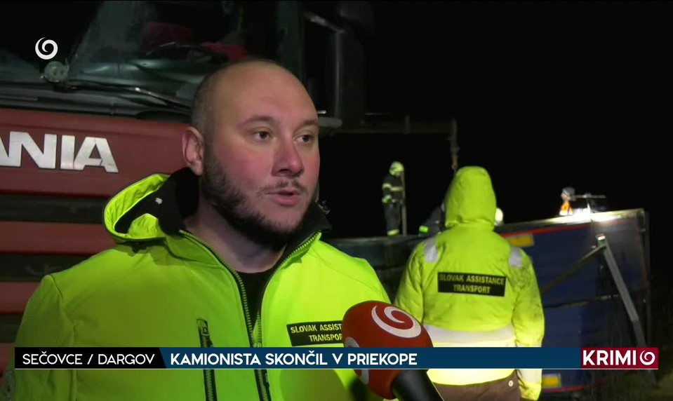 KAMIONISTA SKONČIL V PRIEKOPE