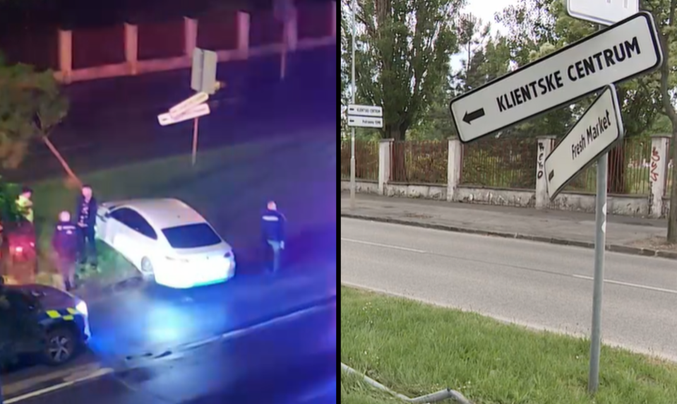 Opitý šofér zničil značku a strom. Skončil v cele policajného zaistenia