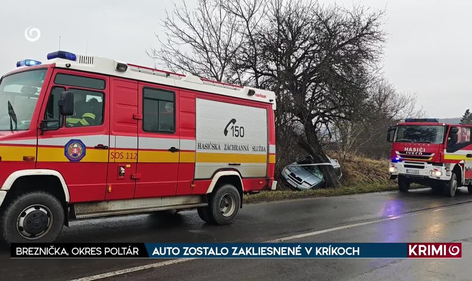 AUTO ZOSTALO ZAKLIESNENÉ V KRÍKOCH