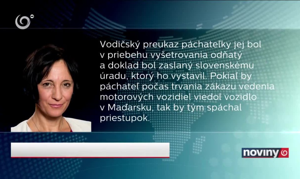 Zákaz šoférovať má len v Maďarsku