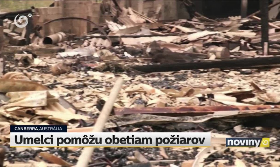 Umelci pomôžu obetiam požiarov