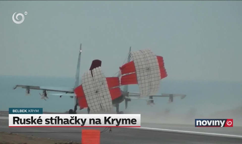 Ruské stíhačky na Kryme