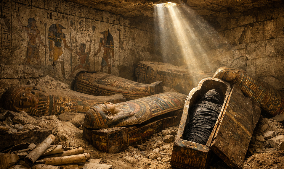 V Egypte odkryli tajnú skrýšu: Jej obsah šokoval aj expertov