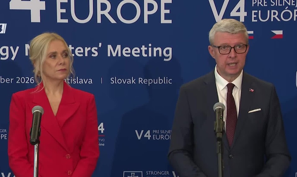 Tlačová beseda ministrov V4 o cenách energií