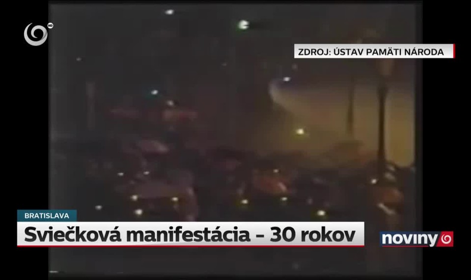 Sviečková manifestácia - 30 rokov