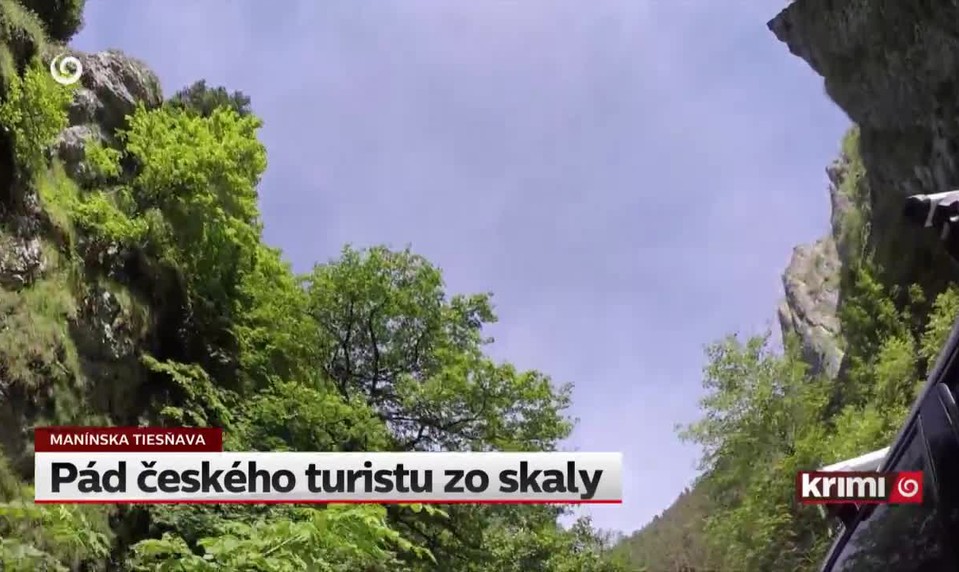 Pád českého turistu zo skaly