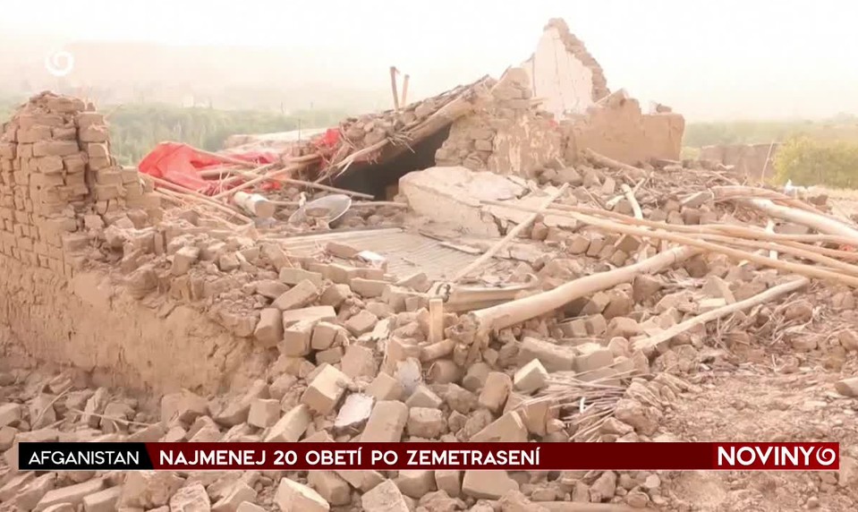 NAJMENEJ 20 OBETÍ PO ZEMETRASENÍ