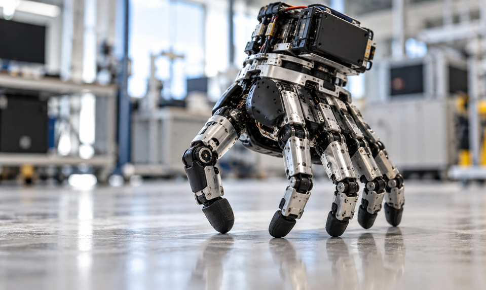 Vec z Addamsovcov ožila? Robotická ruka chodí po prstoch