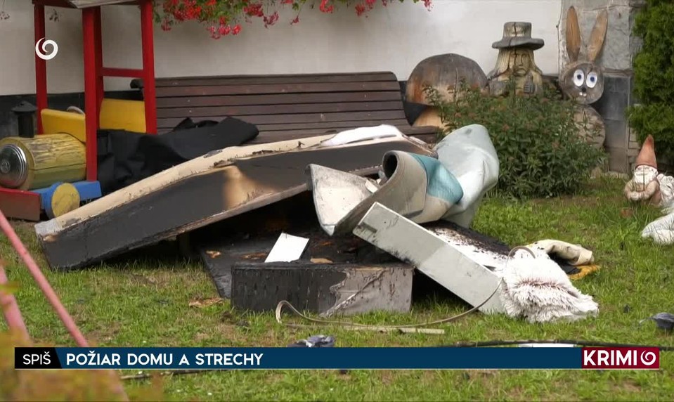POŽIAR DOMU A STRECHY