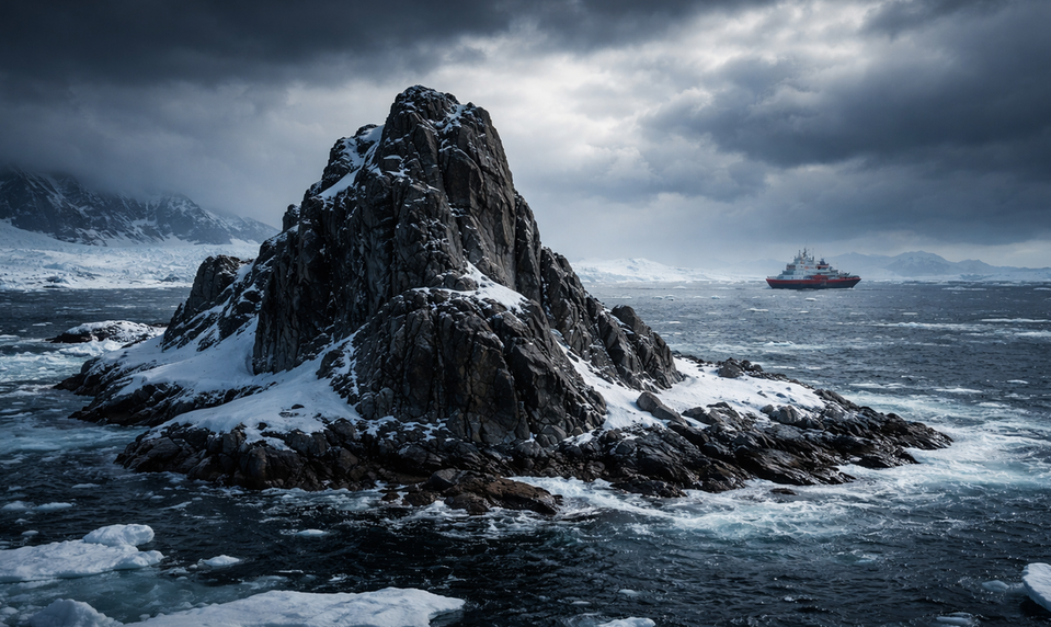 Pri Antarktíde našli nový ostrov. Satelity ho roky prehliadali