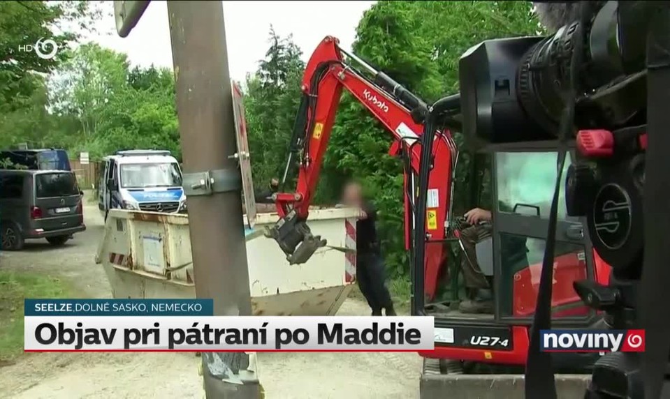 Objav pri pátraní po Maddie