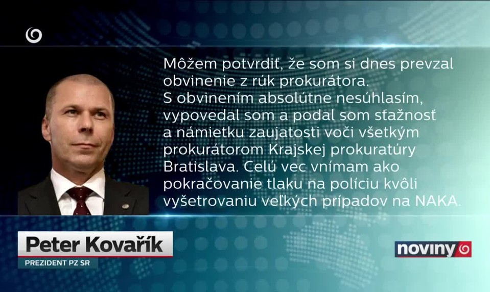 Obvinili policajného prezidenta