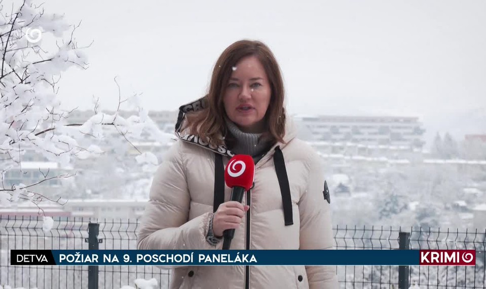 POŽIAR NA 9. POSCHODÍ PANELÁKA