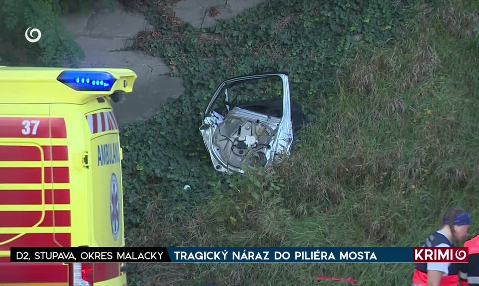 TRAGICKÝ NÁRAZ DO PILIERA MOSTA