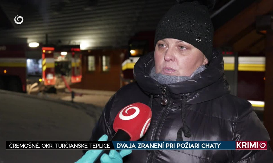 DVAJA ZRANENÍ PRI POŽIARI CHATY