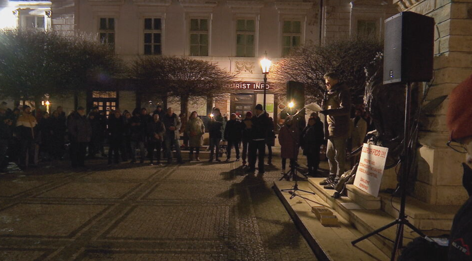 Protest v Komárne