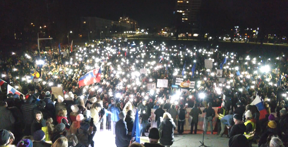 protesty slovensko il januar 10