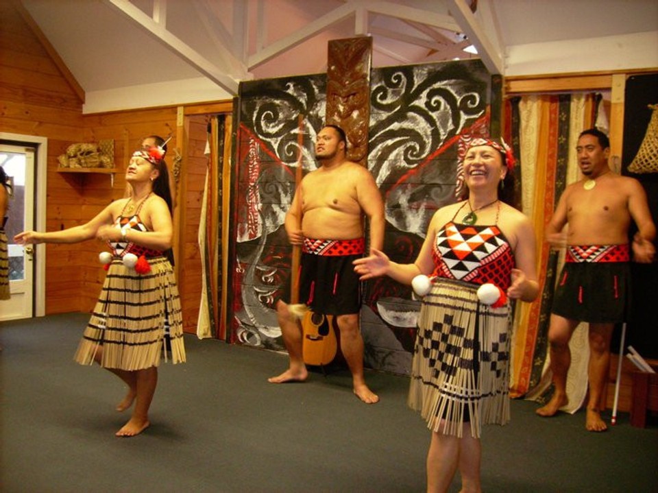 Maorská tanečná skupina