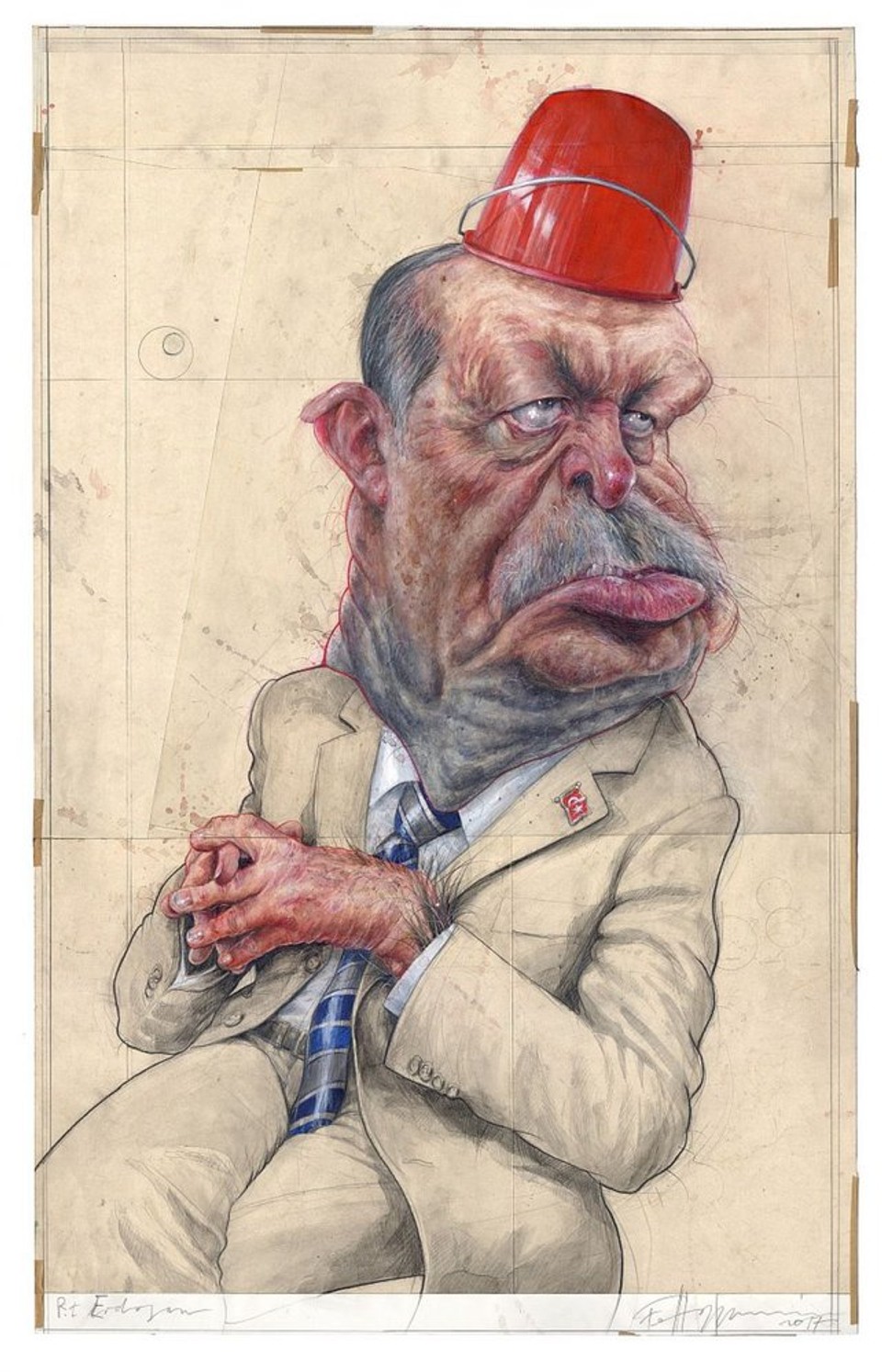 Karikatúra Recep Tayyip Erdoğan