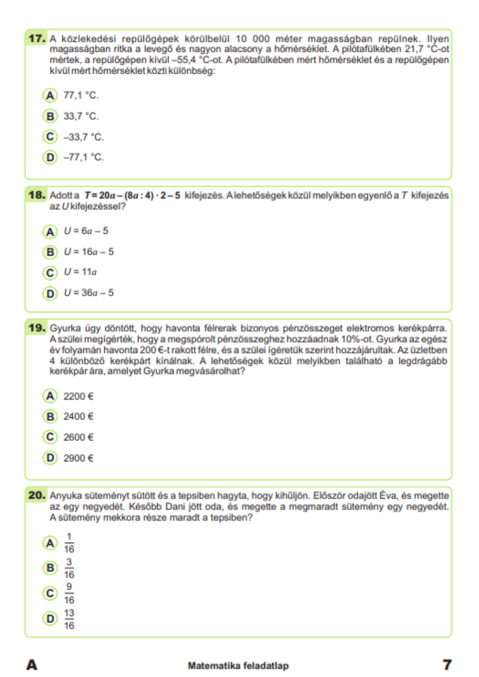 testovanie 9 matematika po madarsky 6