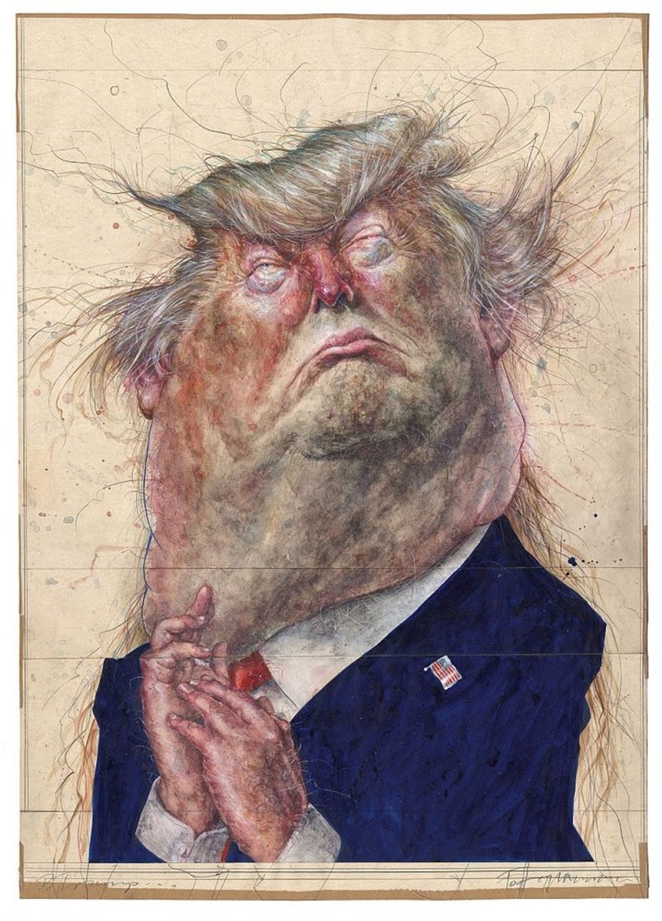 Karikatúra Donald Trump