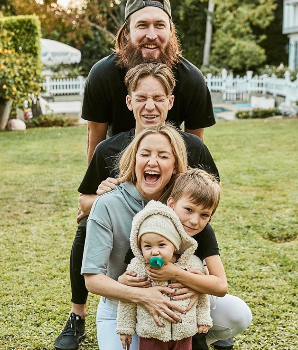 Kate Hudson so svojou rodinou
