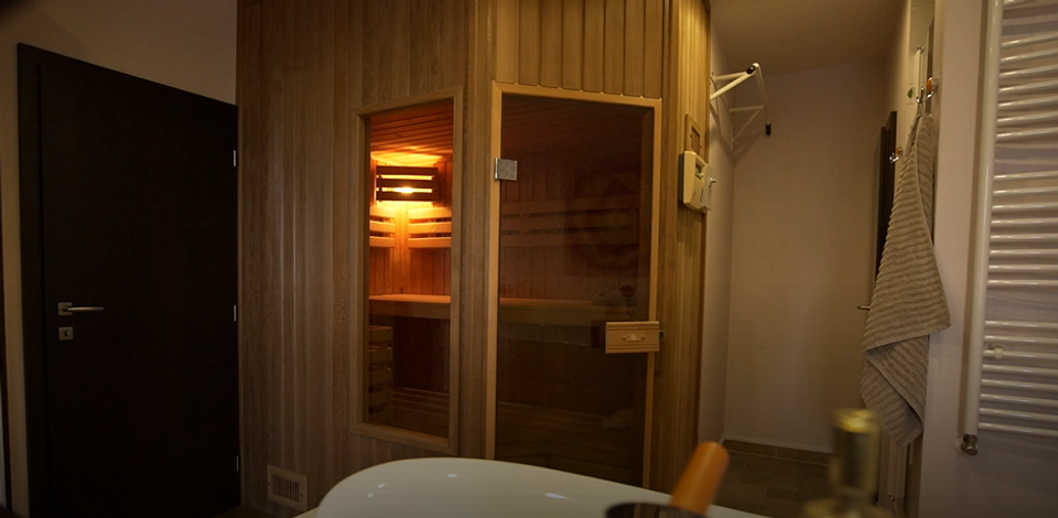 sauna v spálni 