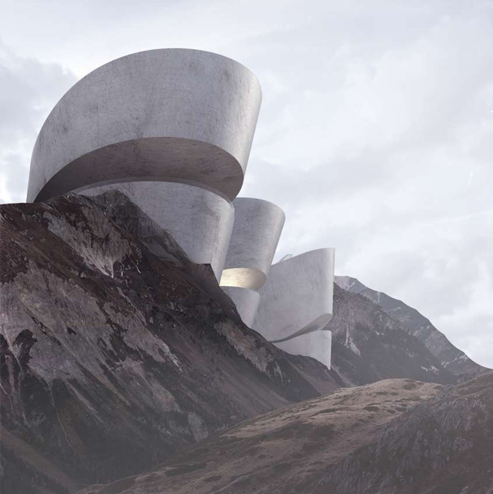 Vizualizácie futuristických monumentov ruského architekta