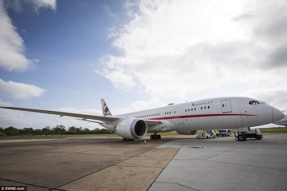 Superluxusné vybavenie lietadla Boeing