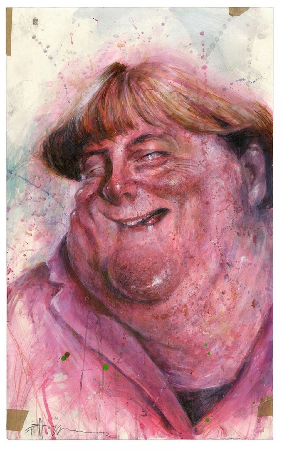 Karikatúra Angela Merkel