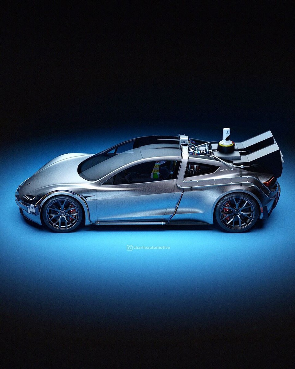 Tesla Roadster vo filme Návrat do budúcnosti