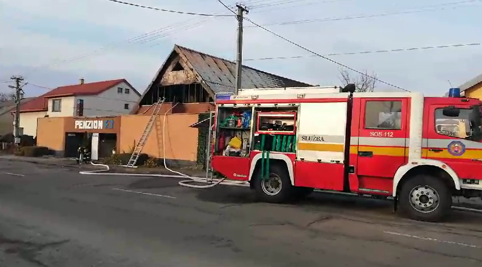 Požiar penziónu