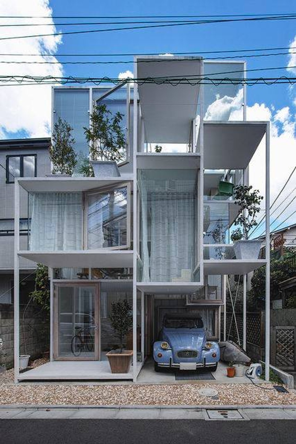 Priehľadný dom v Japonsku