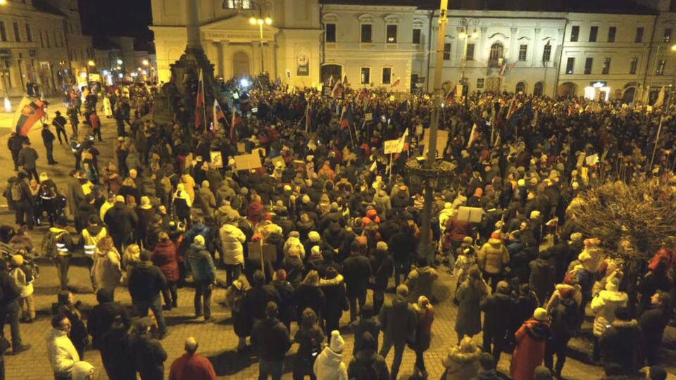 Protest v Banskej Bystrici