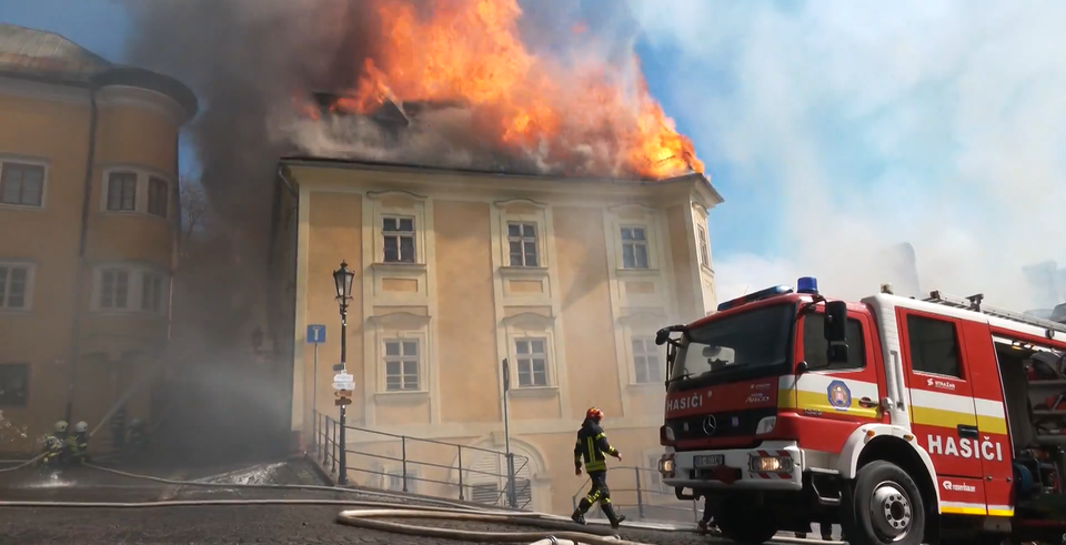 požiar v Banskej štiavnici