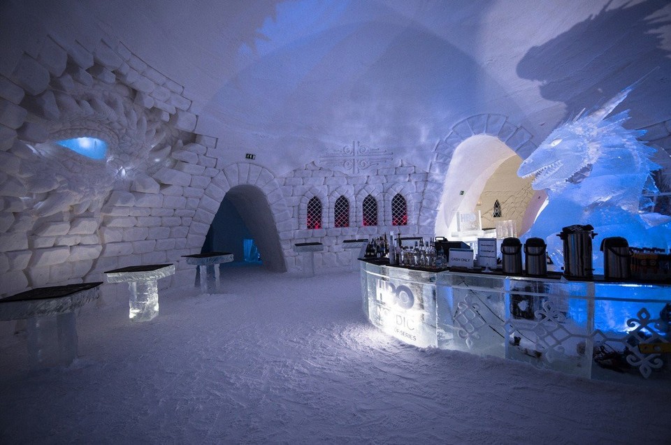 Ľadový hotel podľa Hry o tróny