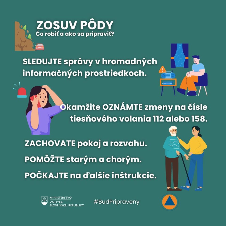 ​Odporúčanie pri zosuve pôdy