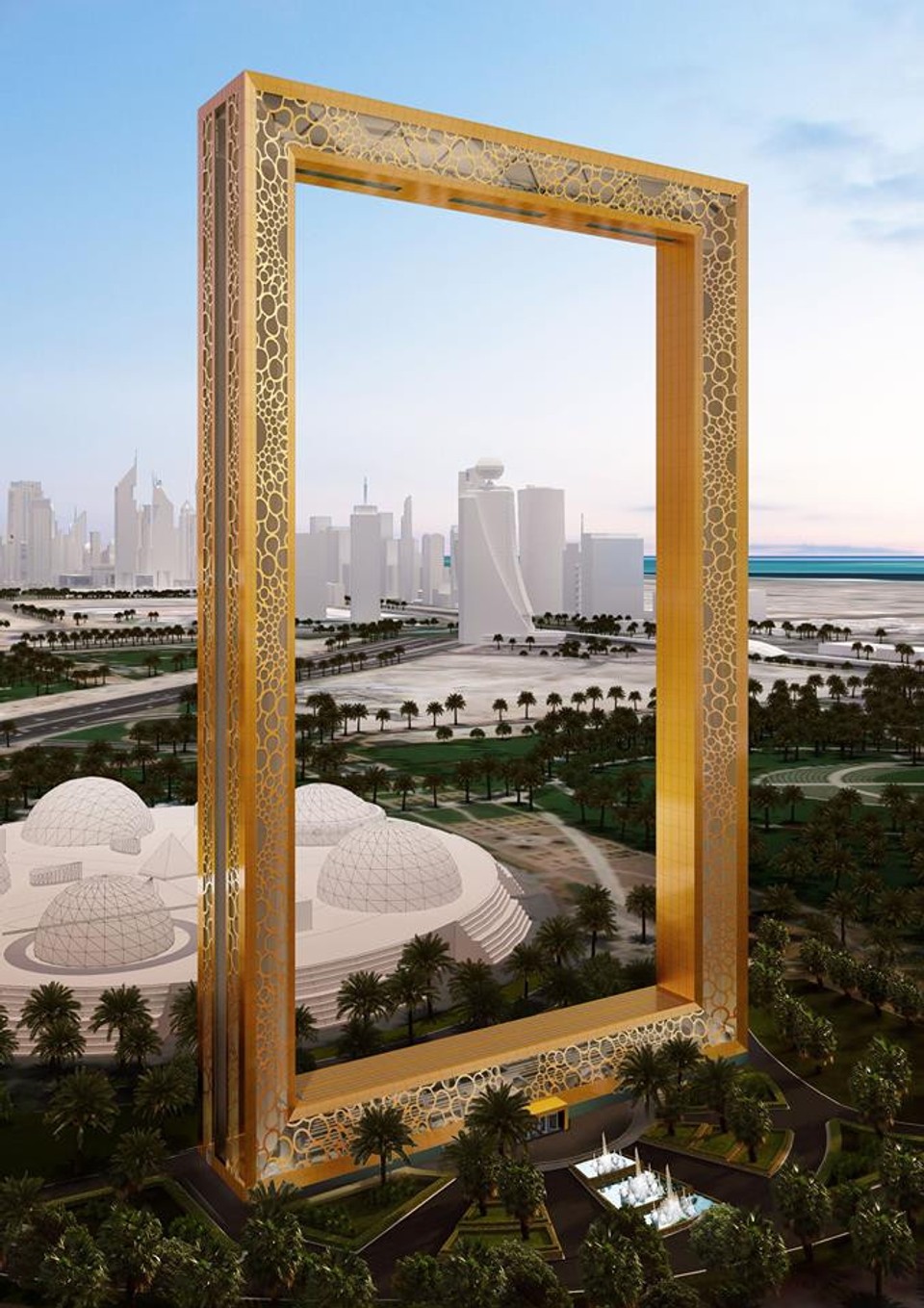 Dubajský zlatý rám