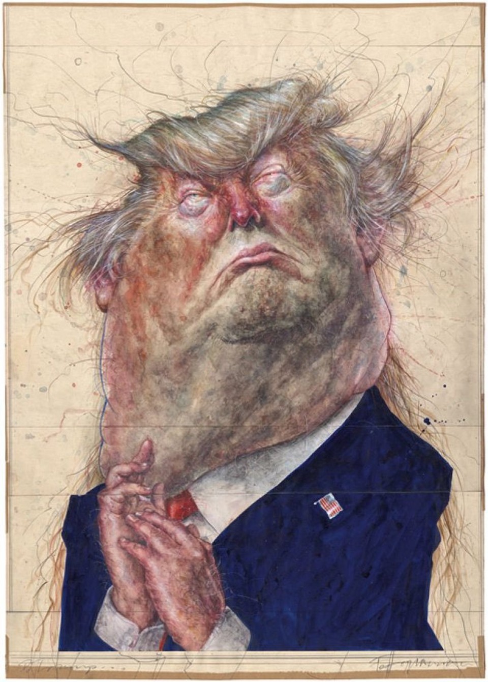 Karikatúra Donald Trump